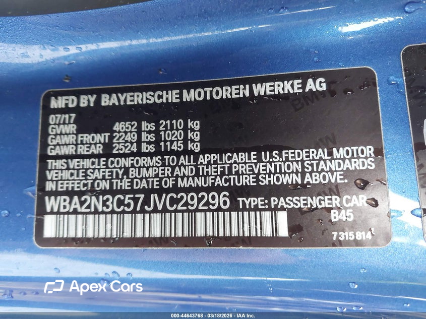 BMW Series 2 2018