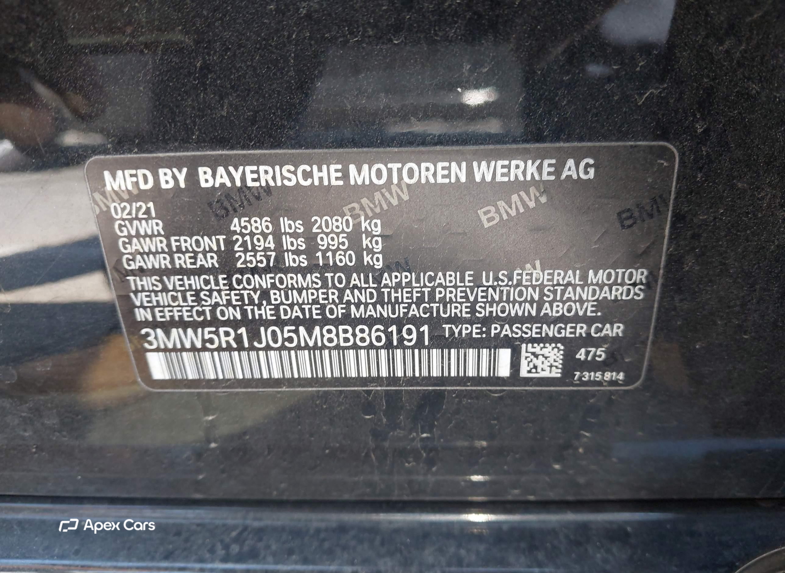 BMW Series 3 2021