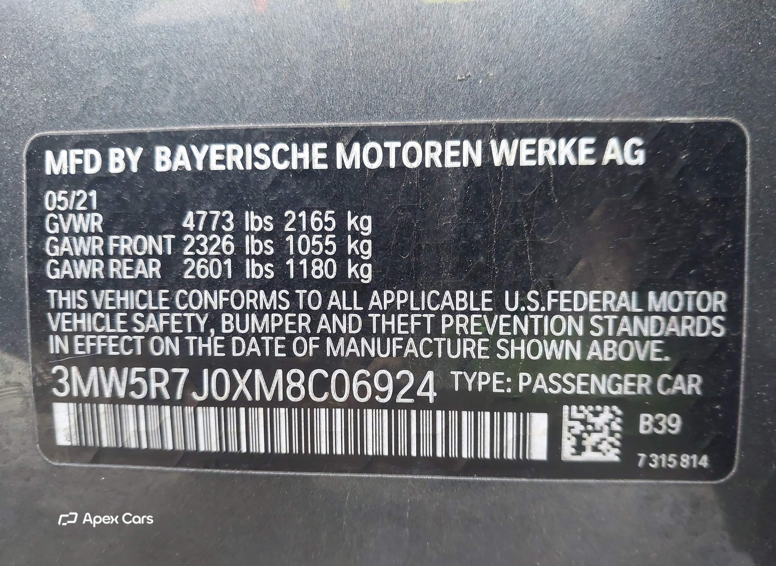 BMW Series 3 2021