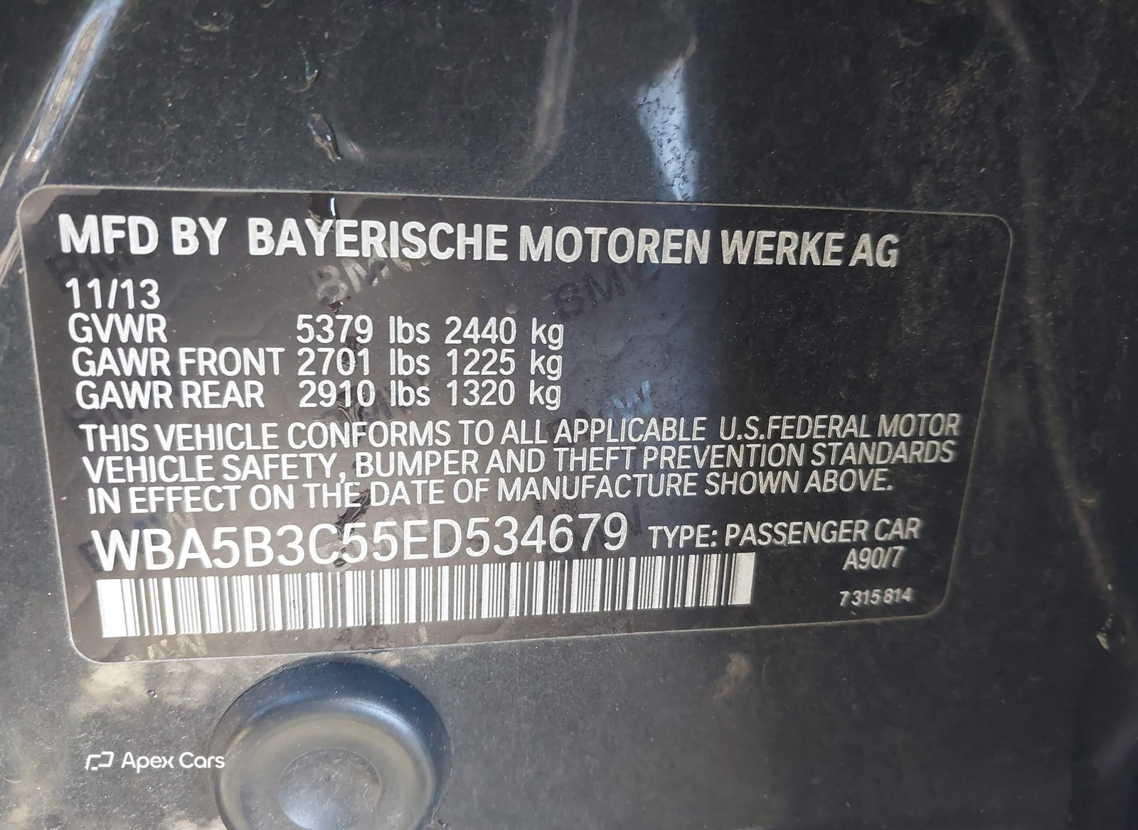 BMW Series 5 2014