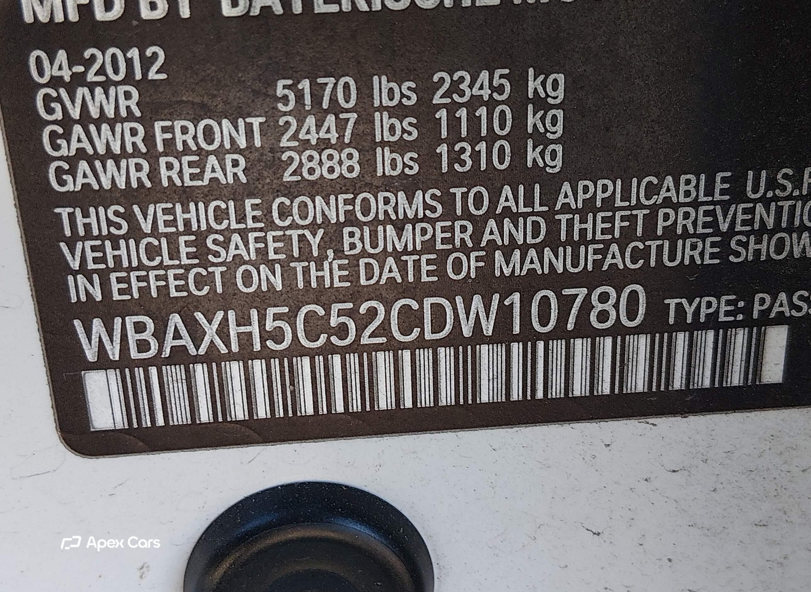 BMW Series 5 2012