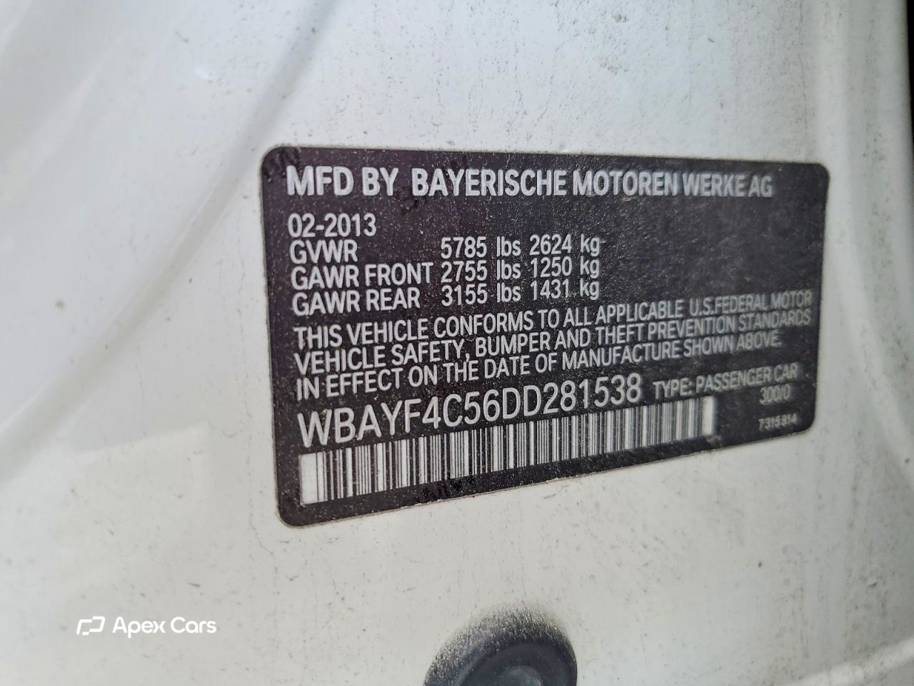 BMW Series 7 2013
