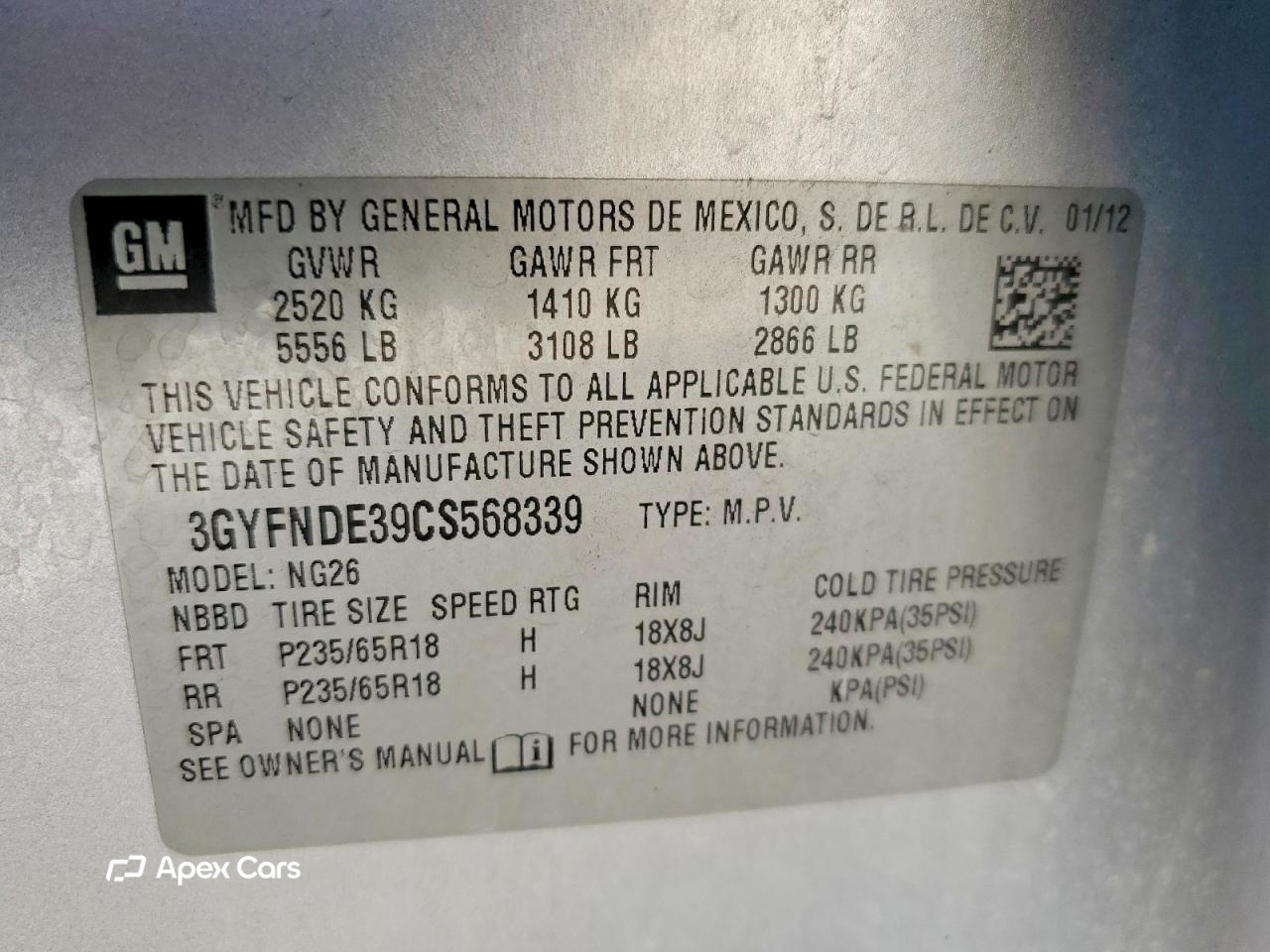 Cadillac SRX 2012