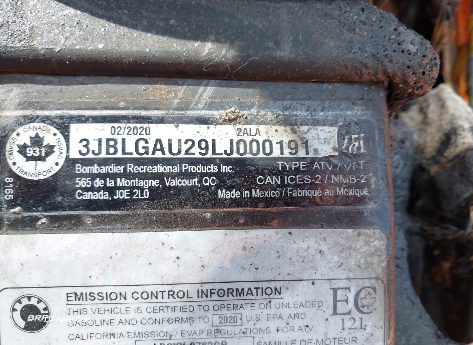 can-am/ brp outlander 2020