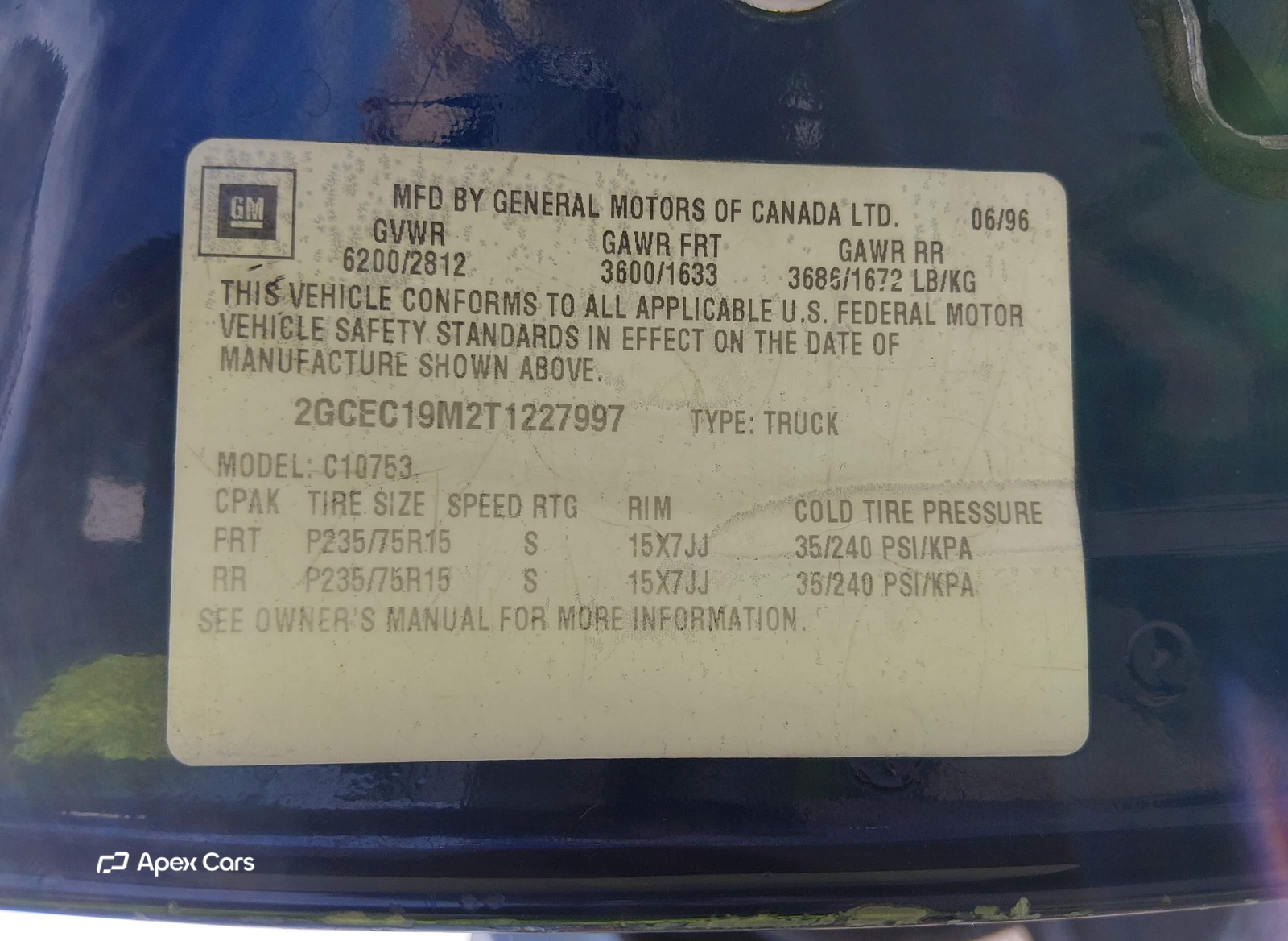 Chevrolet GMT-400 1996