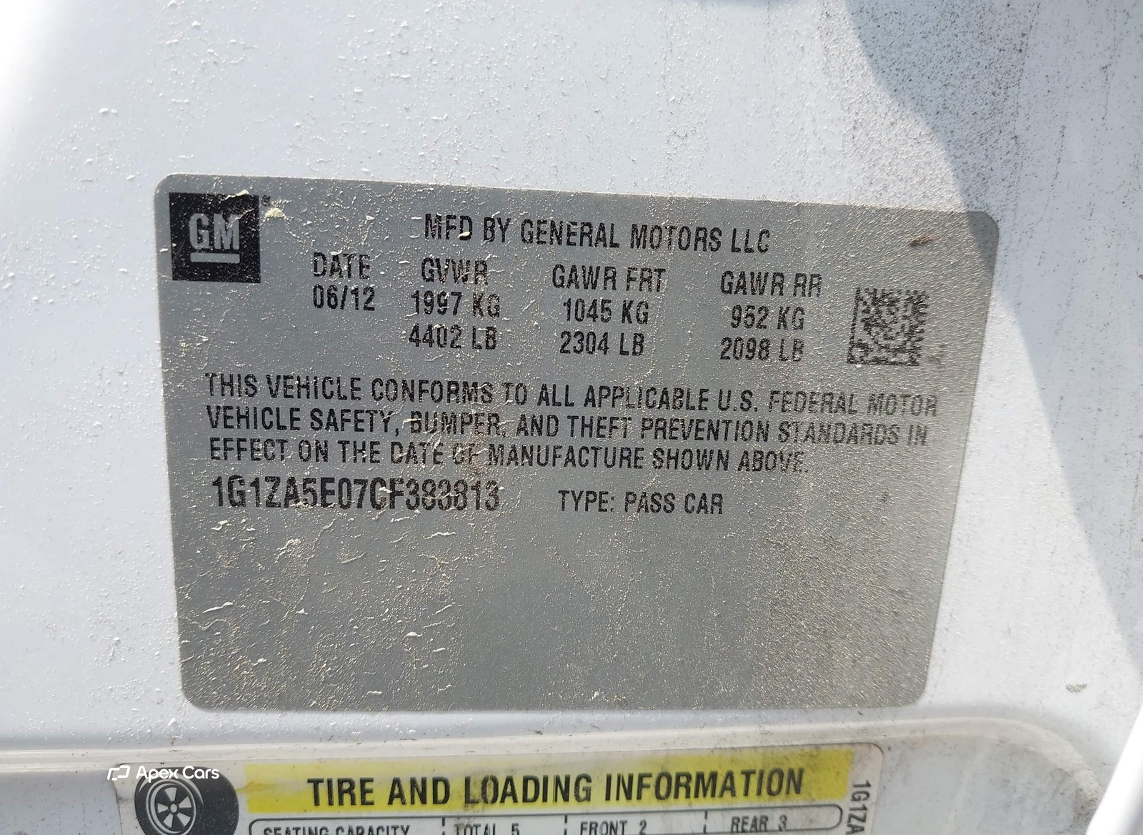 Chevrolet Malibu 2012