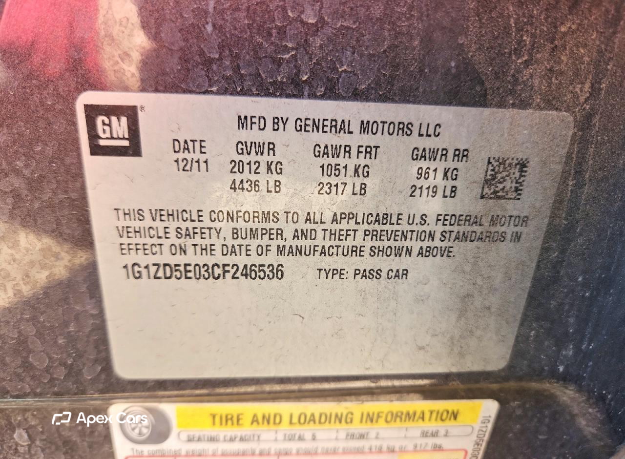 Chevrolet Malibu 2012