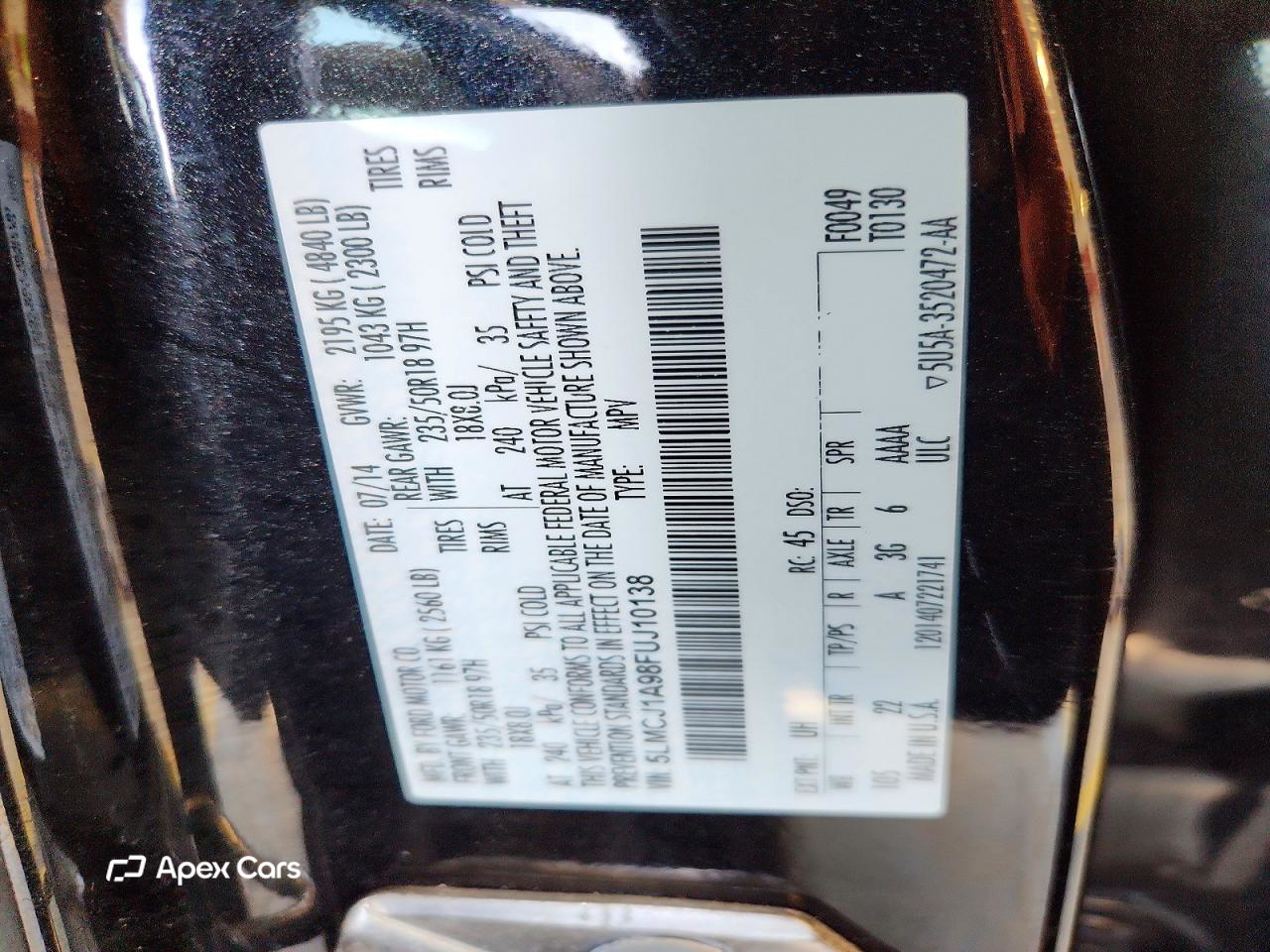 Lincoln MKZ 2015