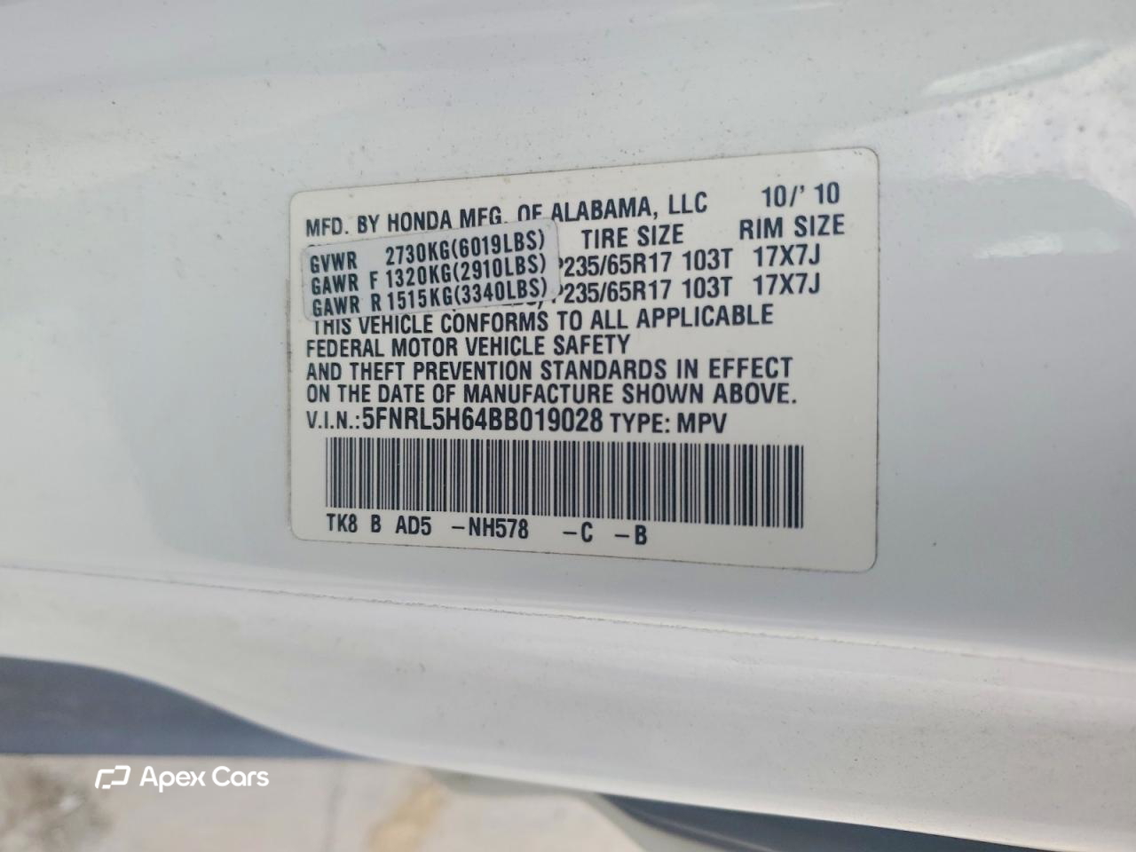 Honda Odyssey 2011