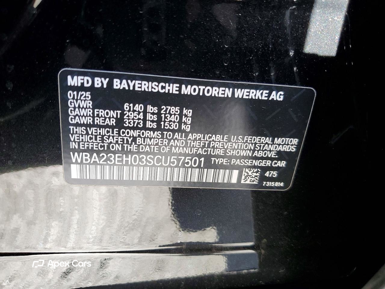 BMW Series 7 2025