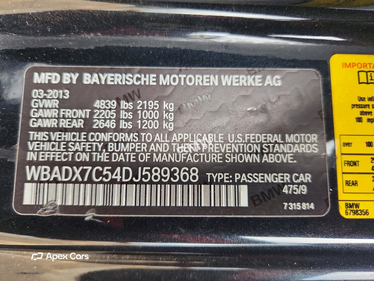 BMW Series 3 2013