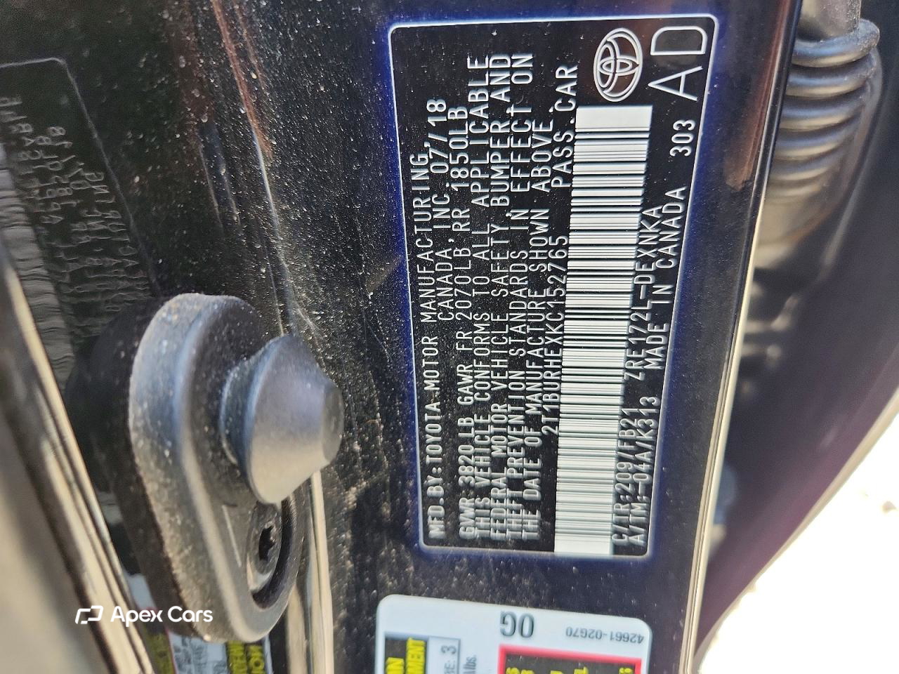 Toyota Corolla 2019