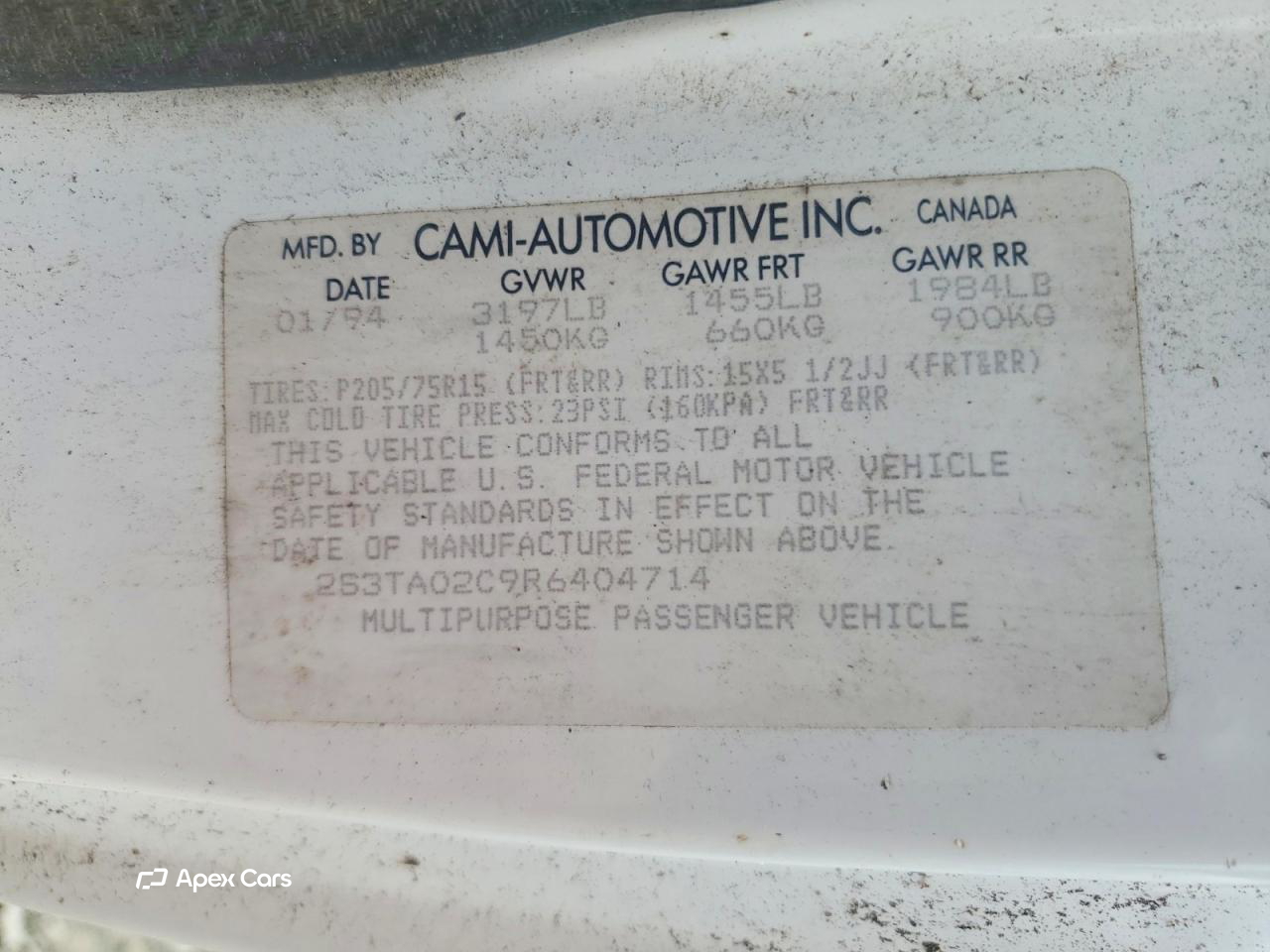 Suzuki Sidekick 1994