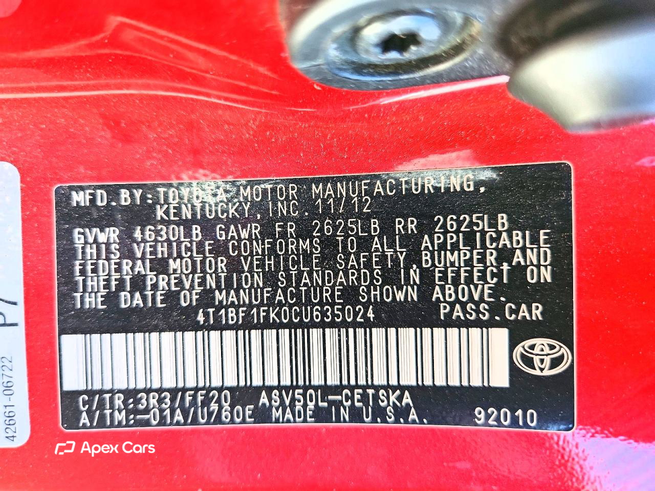 Toyota Camry 2012