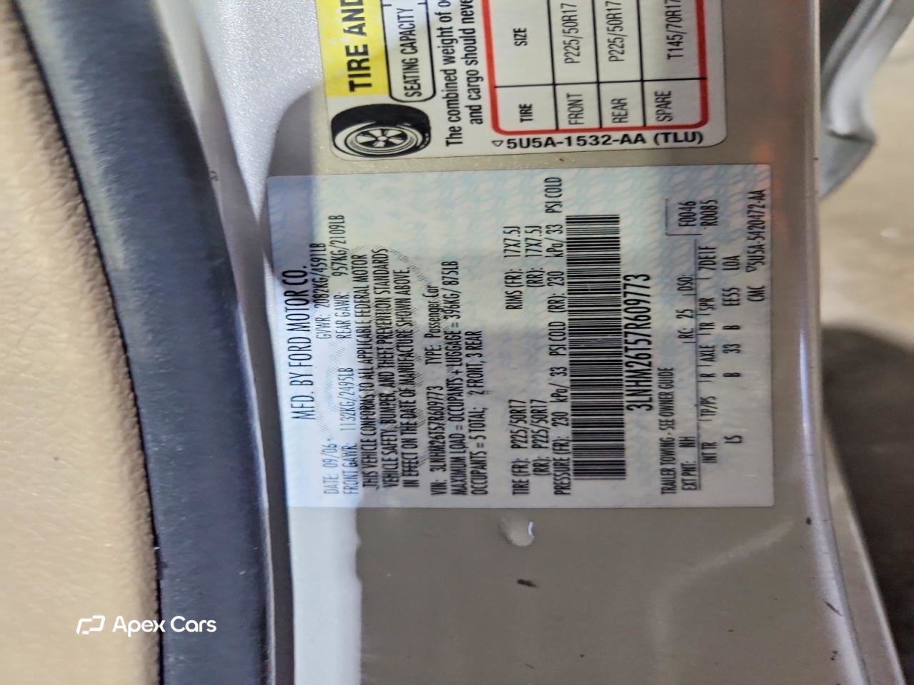 Lincoln MKZ 2007