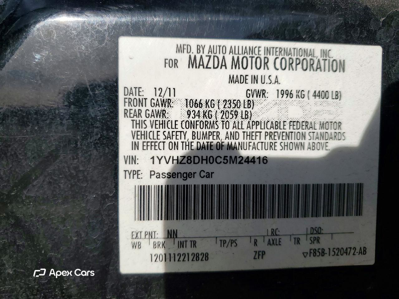 Mazda 6 2012