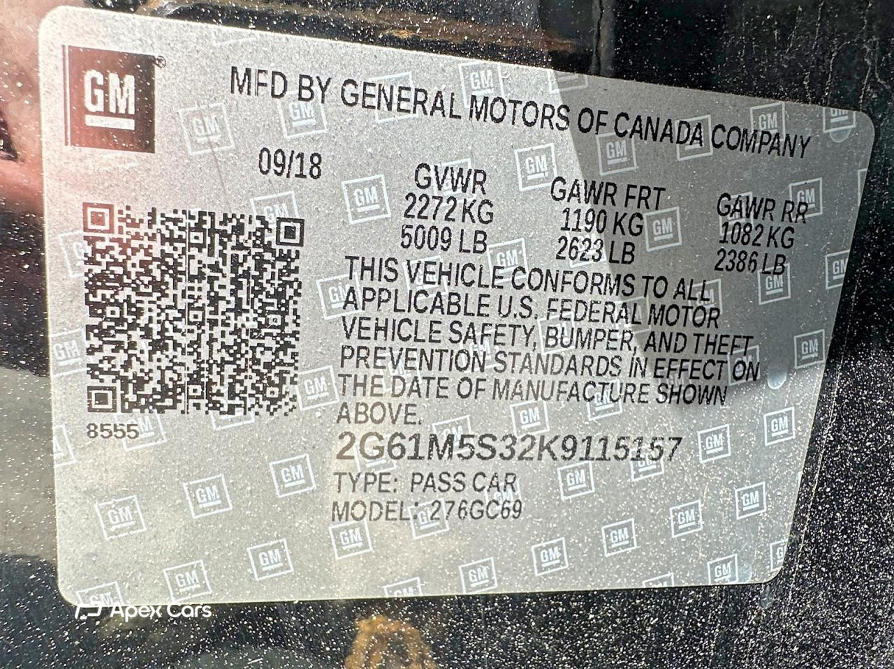 Cadillac XTS 2019