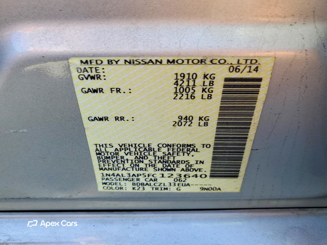 Nissan Altima 2015