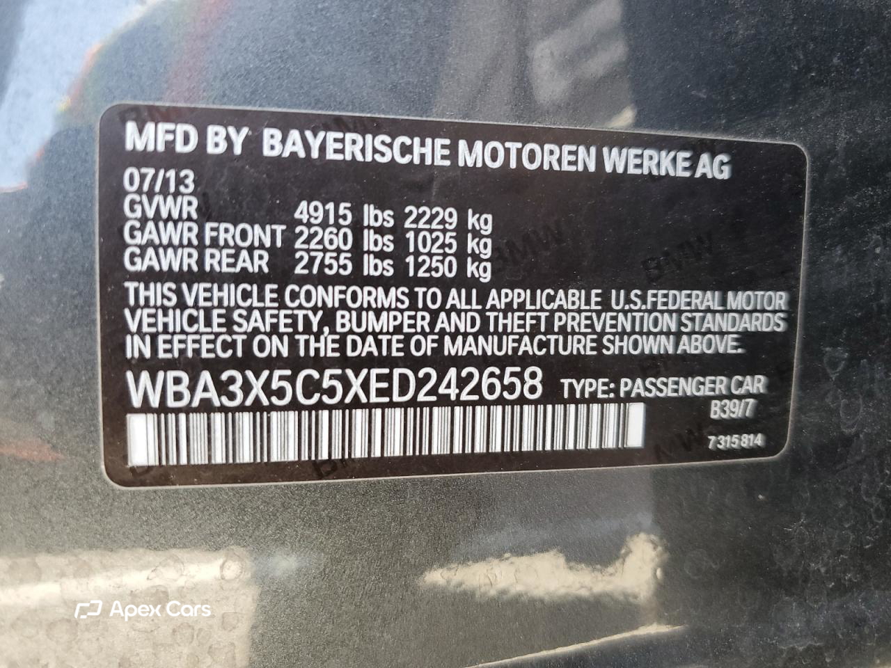 BMW Series 3 2014