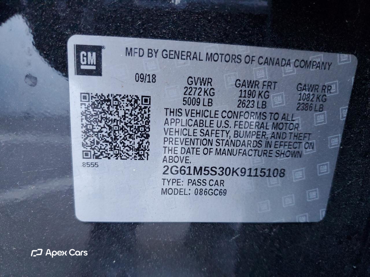 Cadillac XTS 2019
