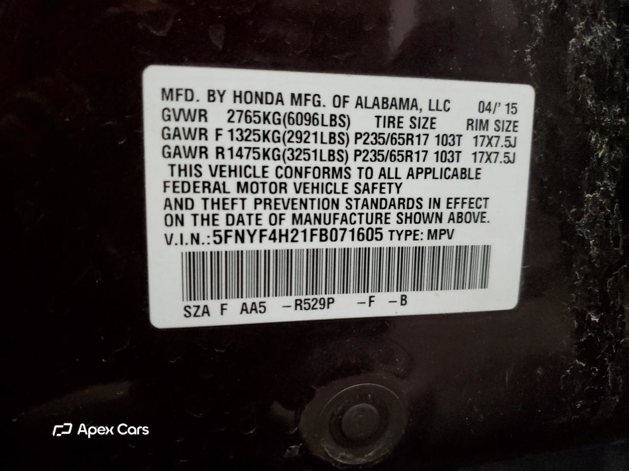 Honda Pilot 2015