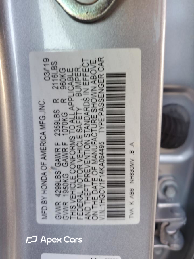 Honda Accord 2019