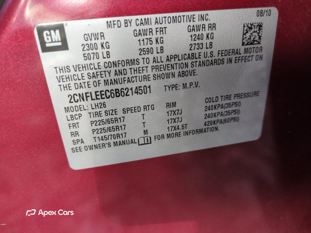 Chevrolet Equinox 2011