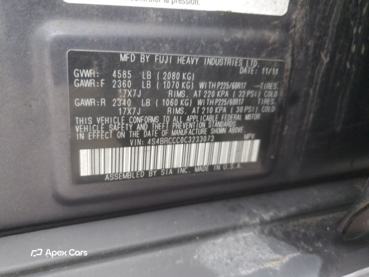 Subaru Outback 2012
