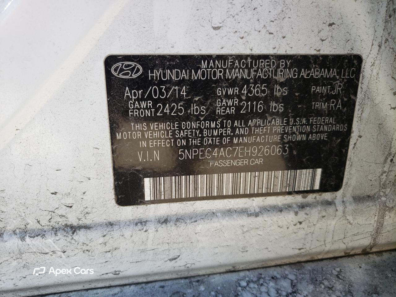 Hyundai Sonata 2014