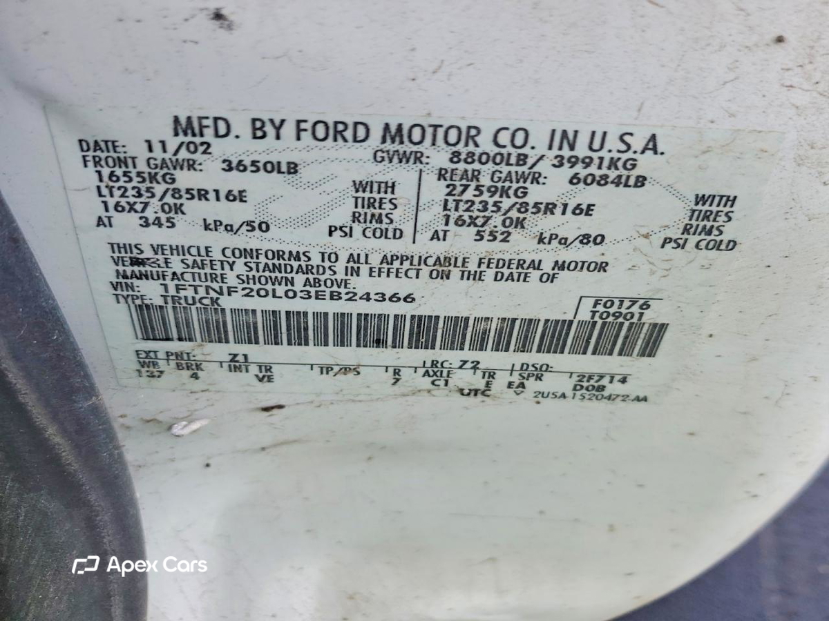 Ford F250 2003