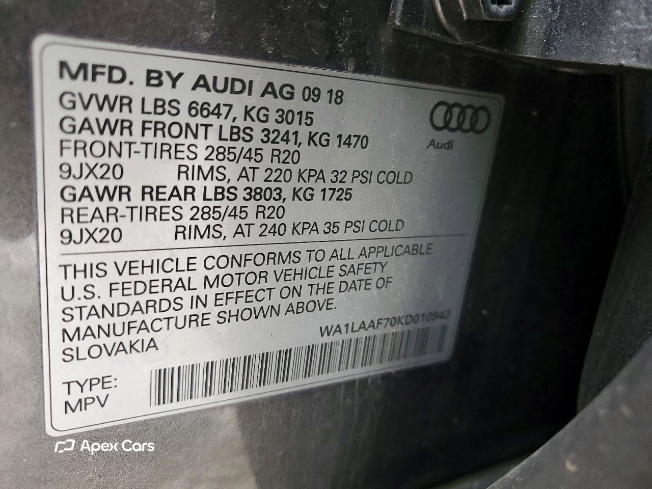 Audi Q7 2019