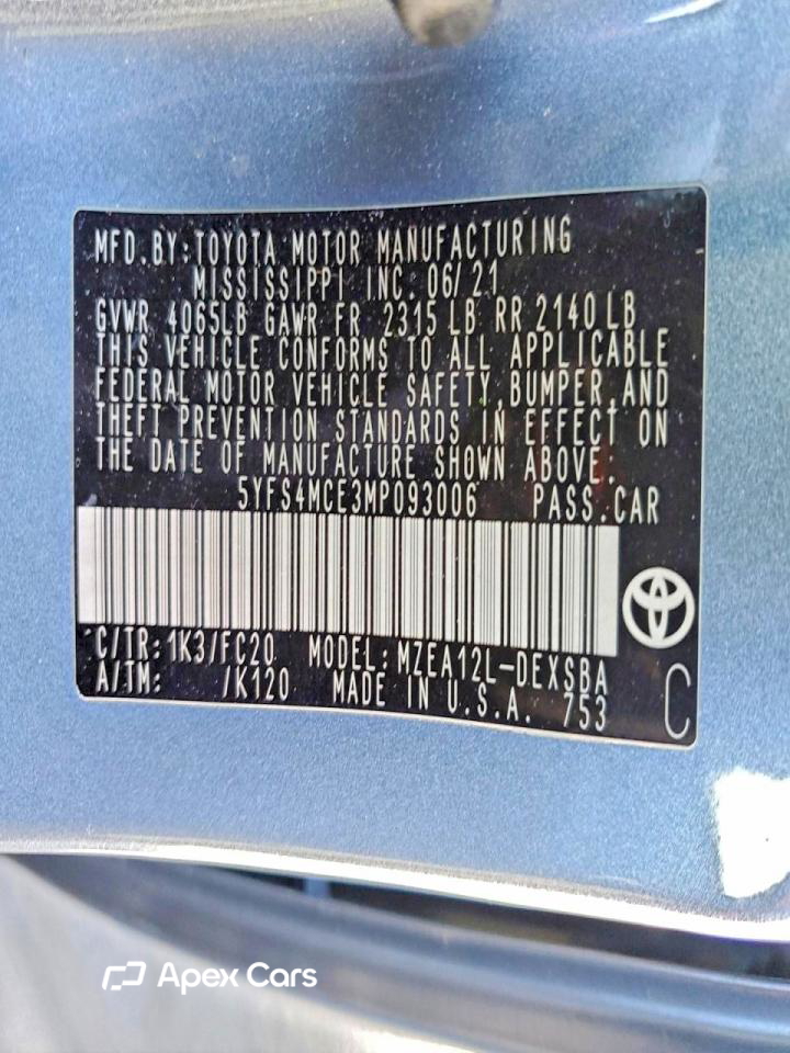 Toyota Corolla 2021