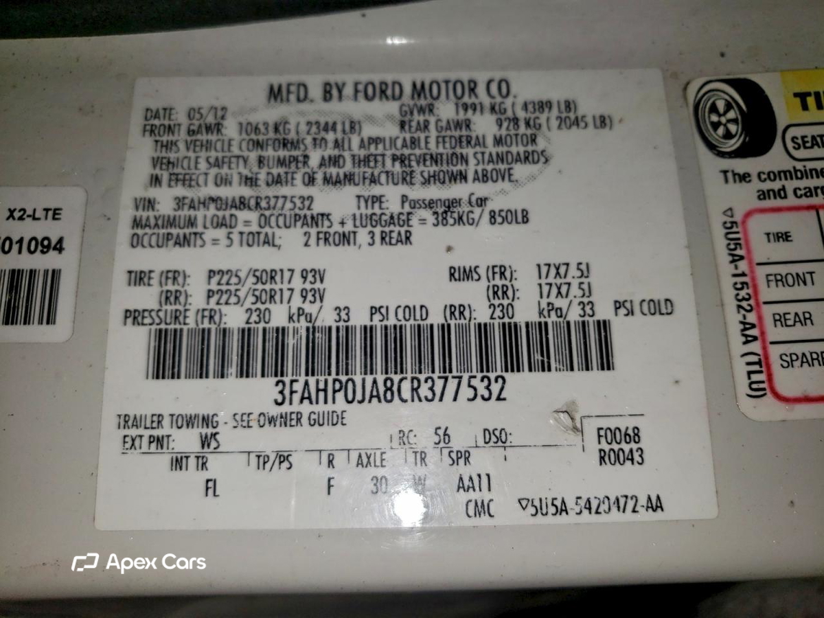 Ford Fusion 2012
