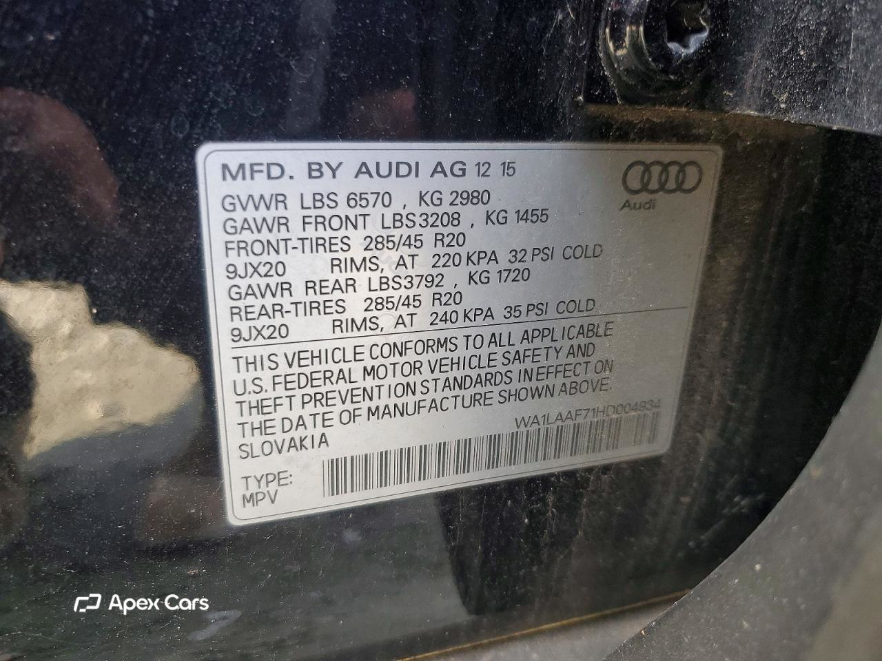 Audi Q7 2017