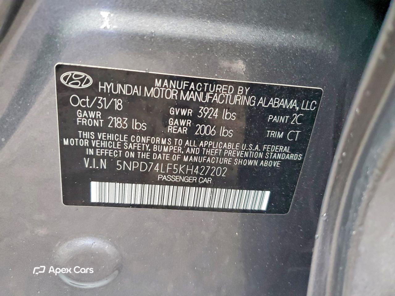 Hyundai Elantra 2019
