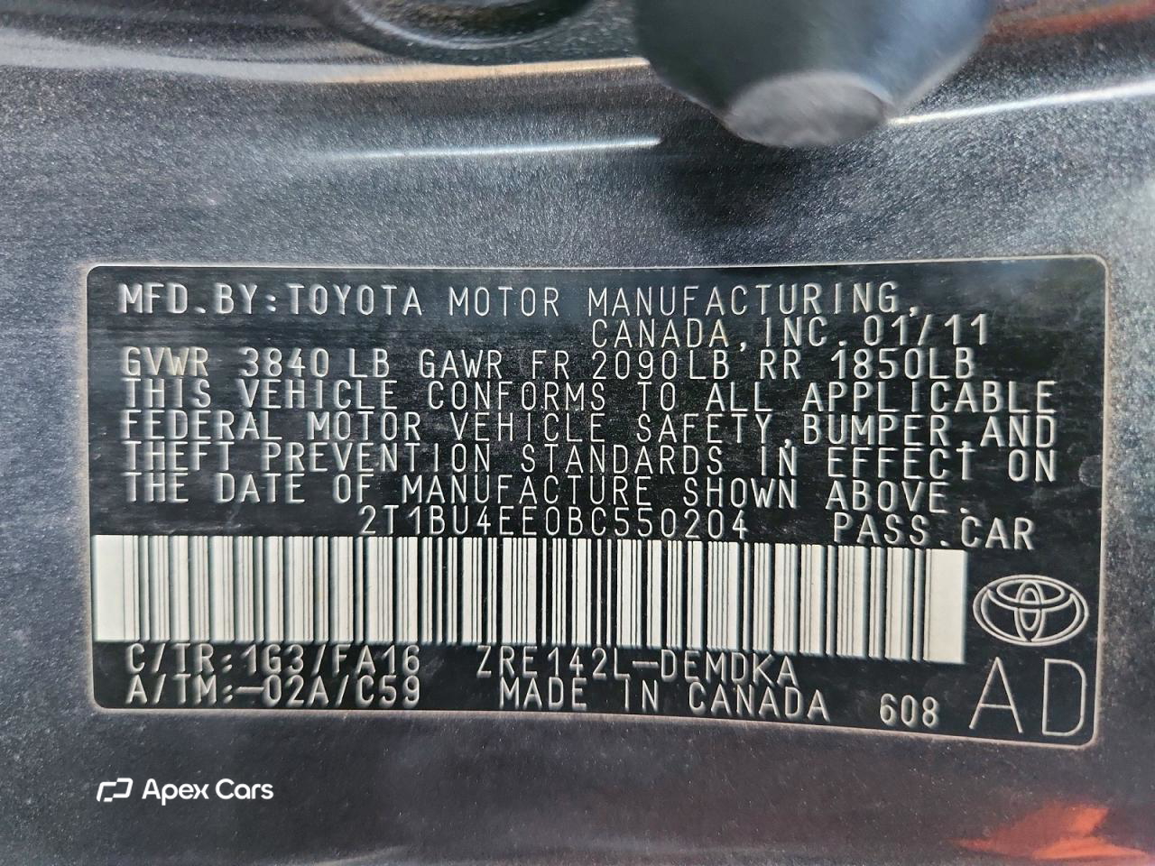 Toyota Corolla 2011