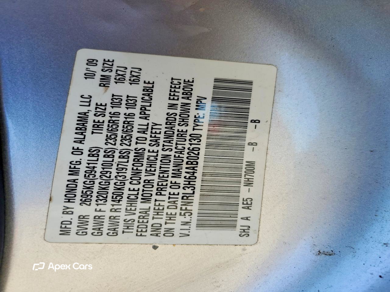 Honda Odyssey 2010