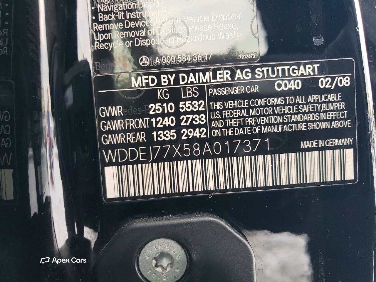 Mercedes-Benz CL-klasse 2008