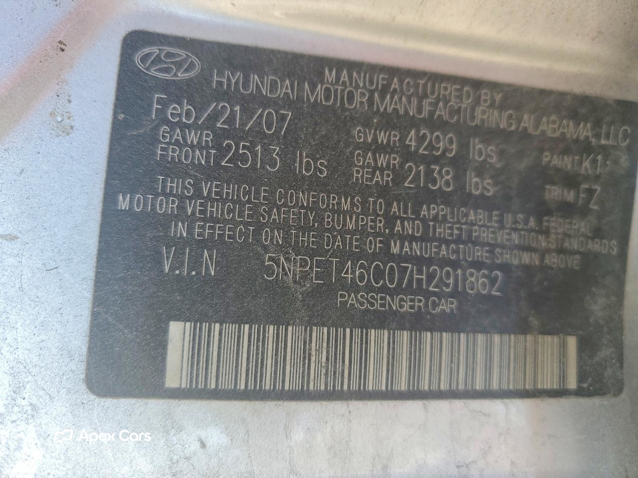Hyundai Sonata 2007
