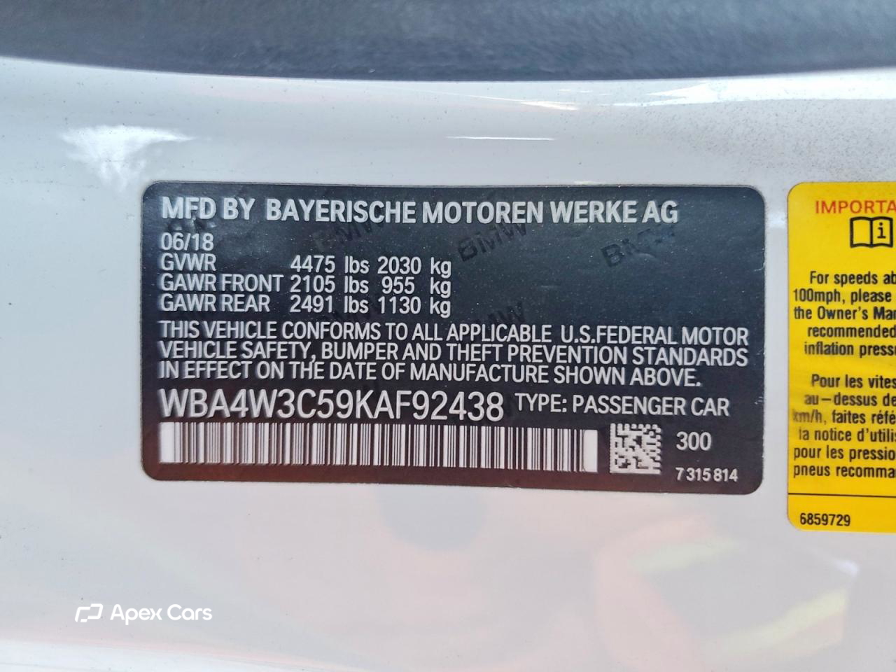 BMW Series 4 2019