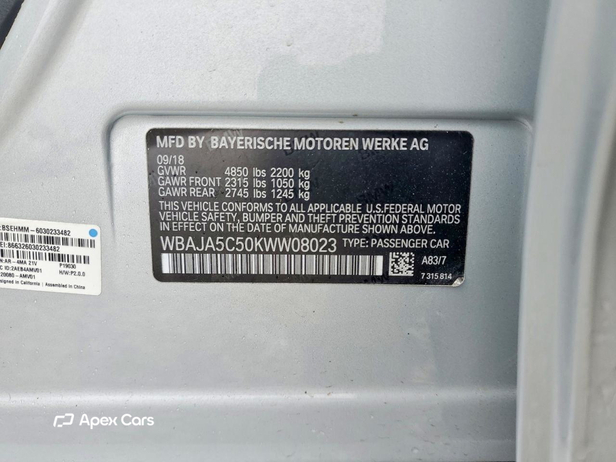 BMW Series 5 2019