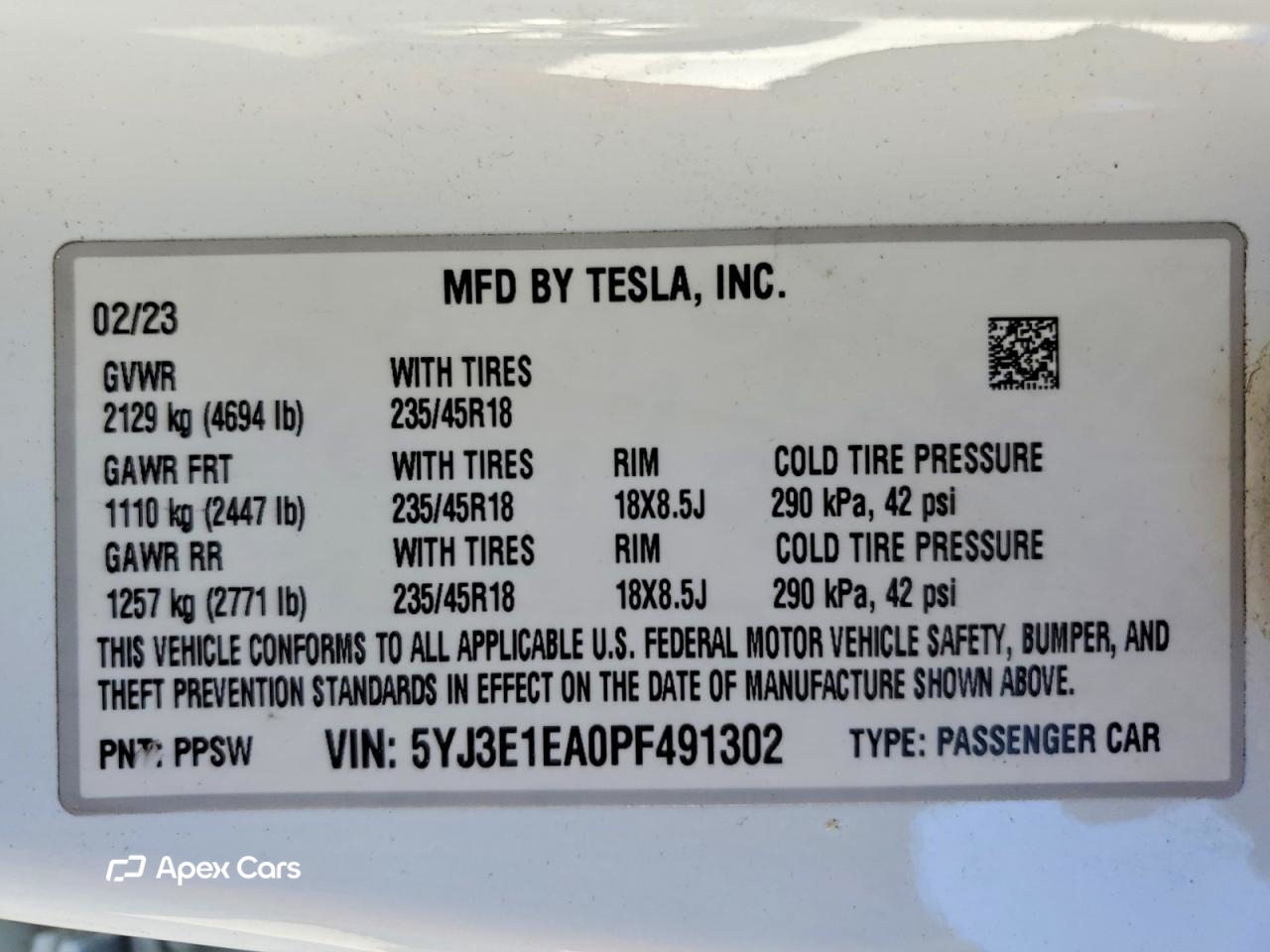 Tesla Model 3 2023
