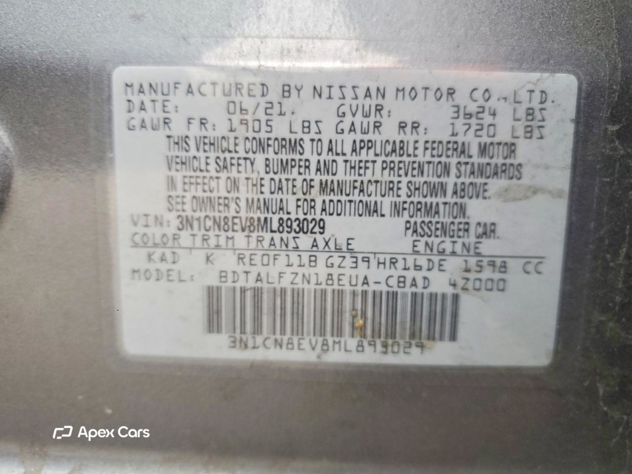 Nissan Versa 2021