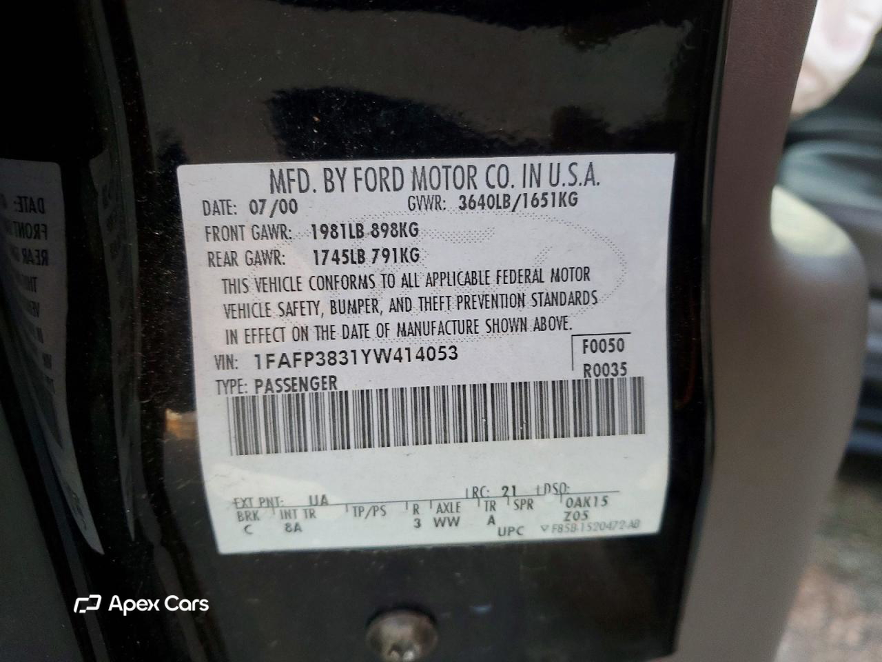 Ford Focus 2000
