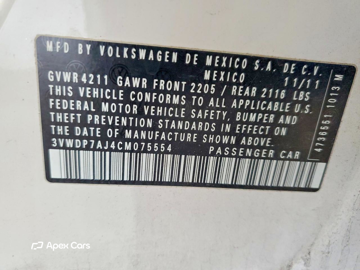 Volkswagen Jetta 2012