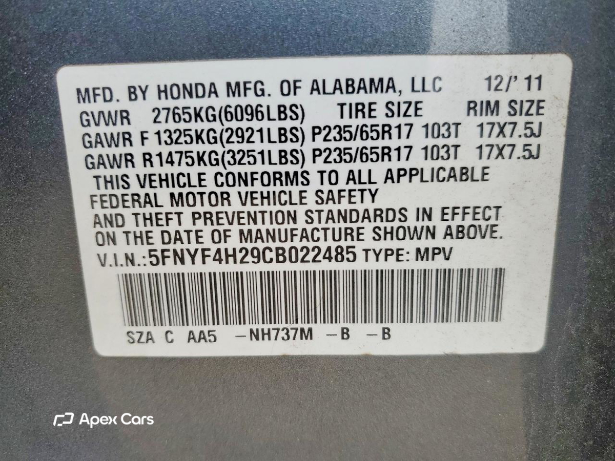 Honda Pilot 2012