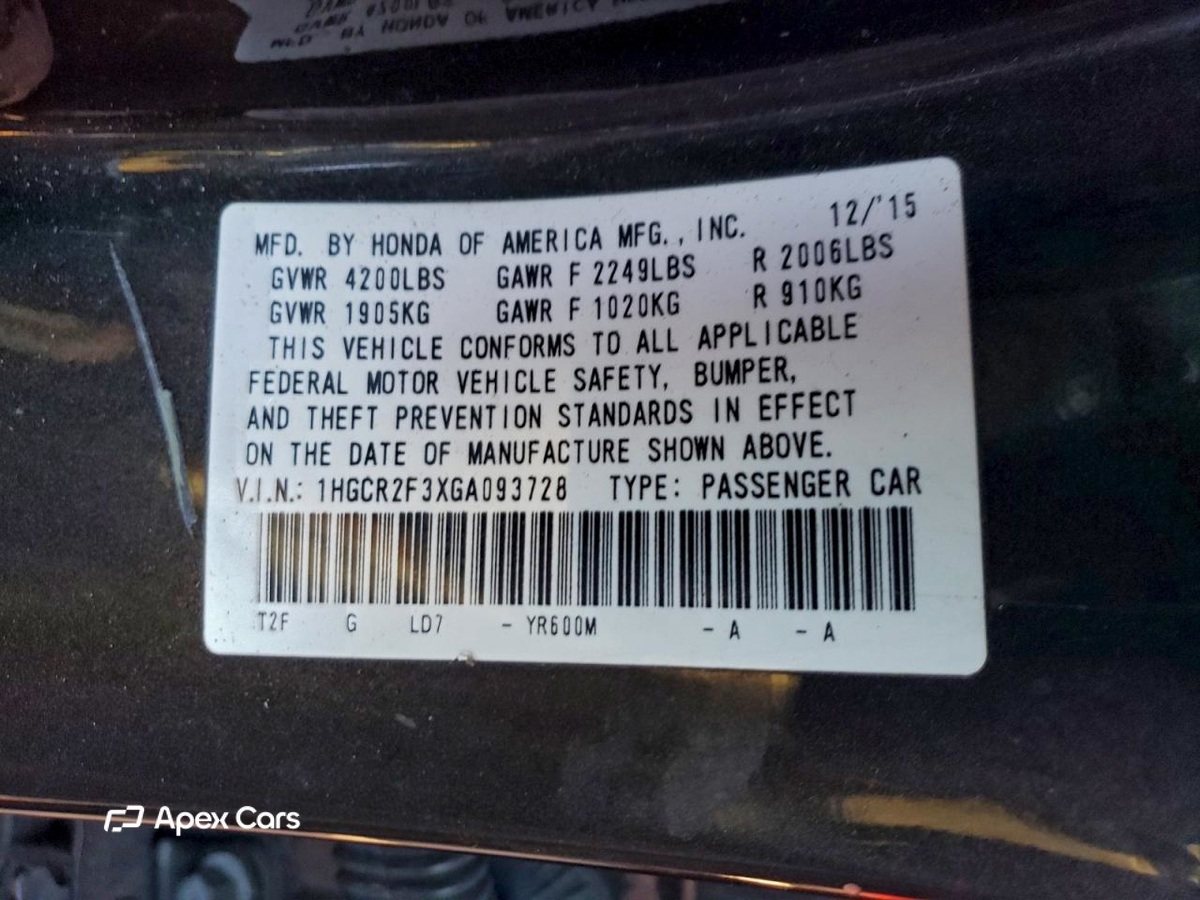 Honda Accord 2016