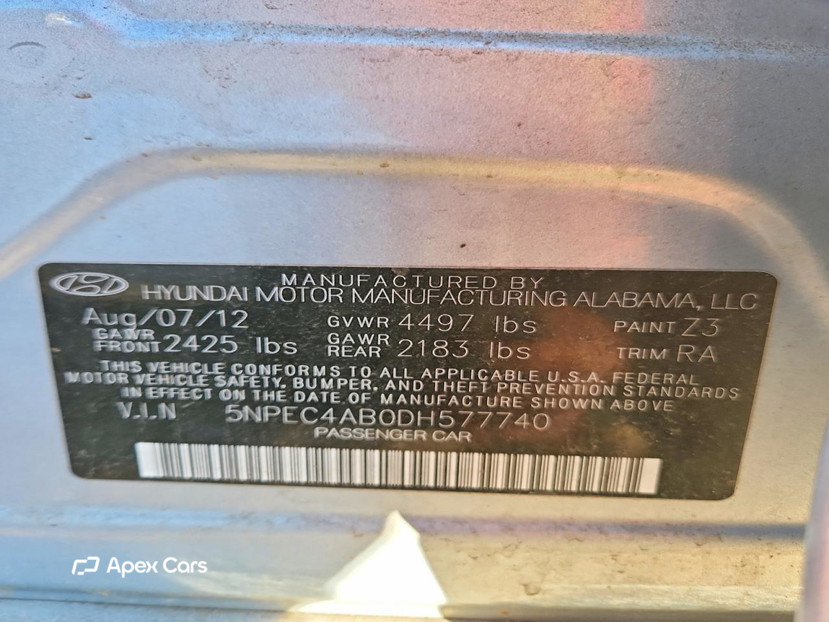 Hyundai Sonata 2013
