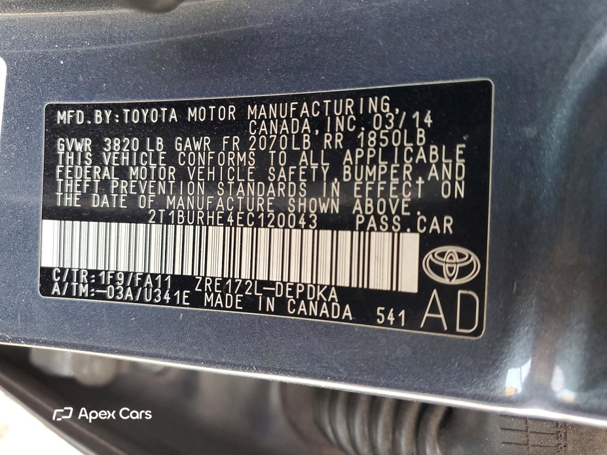 Toyota Corolla 2014