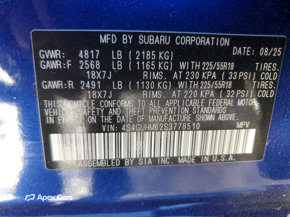 Subaru XV 2025
